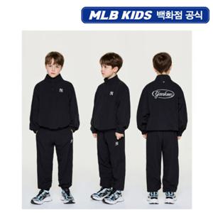 [MLB키즈PG] 아웃도어 베이직 컬러블럭 우븐 아동 맨투맨세트 7AS2B0256-50BKS