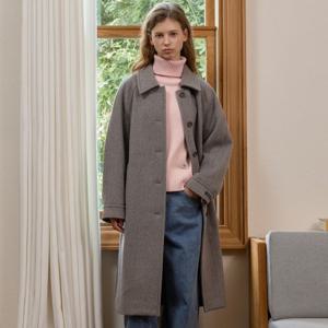 [올리브데올리브]캐시혼방 싱글 롱코트 OE5WHB06