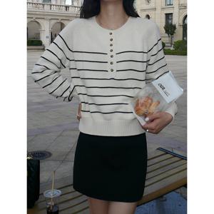 [예쎄](예쎄) 스트라이프 아노락 니트(S5WKN025A)