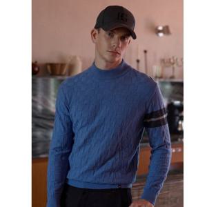 [엘르골프]남성 [방풍] 사각 조직 목크넥 스웨터 6K53401-800 블