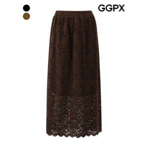 [GGPX]레이스 밴딩 스커트 (GPBSK009F)