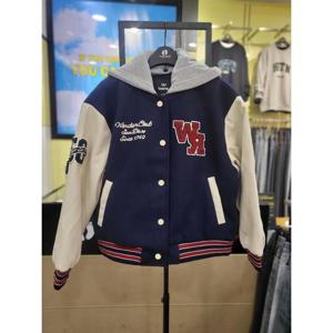 행텐주니어 세이브존06 세미크롭 후드 탈부착 바시티 패딩 점퍼 144J90-110-802-46