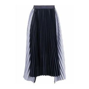 사카이 하이웨이스트 플리츠 패널 스커트 SCW057