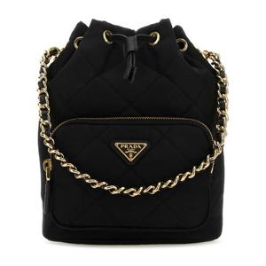 프라다 퀼티드 드로우스트링 나일론 버킷백 1BH038VTOO2AOS F00