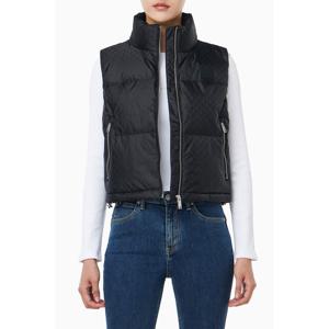 [캘빈클라인 진]여성 AOP 로고 자카드 푸퍼 다운 패딩 베스트 44D538G