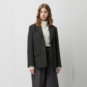 [시슬리]워스티스헤링본 싱글 자켓 SAJK50561