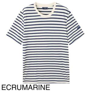 세인트제임스 반팔 티셔츠 988850 ECRU MARINE DOM