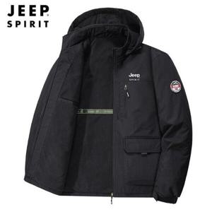 [지프]지프스피릿 보온 후디 패딩사파리 블랙 (JSFAJK676)