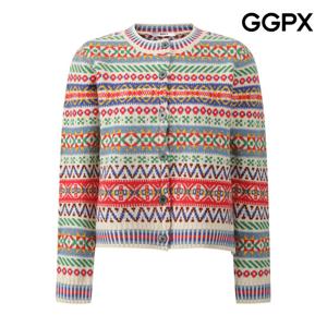 [지지피엑스]보헤미안 컬러풀 버튼업 니트 가디건 GPCKG026F