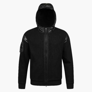 아이스버그골프자켓 VQA I54MFJ13-09 우븐 패치 니트 저지 후디집업 자켓