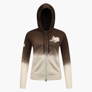 아이스버그골프자켓 VQA I53FSJ21-71 내츄럴 다잉 니트 후디 집업 자켓 톰앤제리 컬렉션