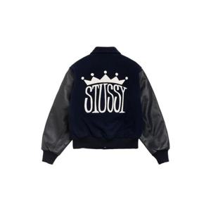 Stussy스투시 킹 바시티 자켓 네이비 115869