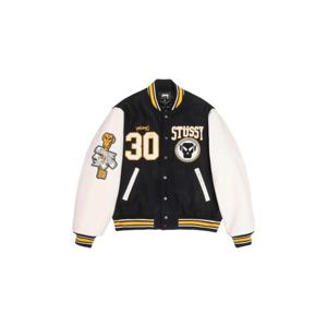 Stussy스투시 x 골디 메탈헤즈 30 바시티 자켓 블랙 315506