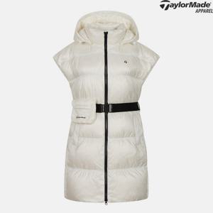 테일러메이드  25FW 여성 헤비 후드 다운 베스트 TWDVO8201-101