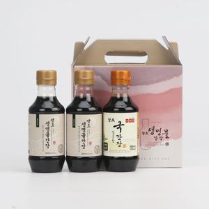[신앙촌] 양조간장 선물세트 진 3-1호