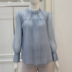 [미니멈]레이스 시스루 블라우스 (MYAAWB2110BL)_IC