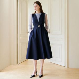 [미니멈]슬리브리스 플레어 원피스(MYAAWO2090DV)_IC