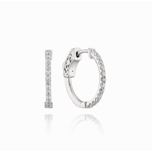 미니골드 14K 테니스 원터치 라지 다이아 귀걸이(1.5mm) MEM00150