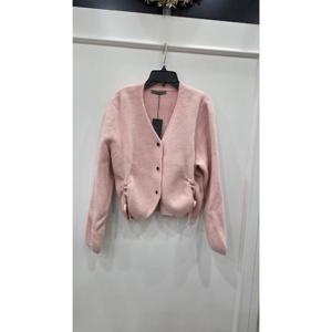 [르니앤맥코이]밑단 셔링  브이넥 니트자켓 MM01CD700_YS