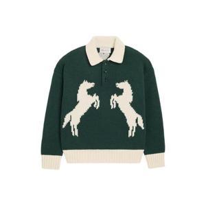 AMI Paris 홀스 인타르시아 폴로 셔츠 E26UPL420KN0143