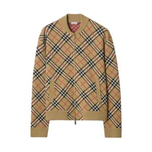 버버리 체크 집업 가디건 8119437