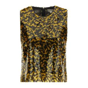 스타우드 세라피나 투톤 시퀸 크롭 탑 R26R1138SQ TRBL