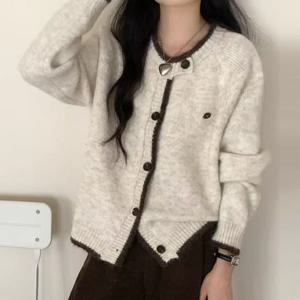 [드넬]넥언발버튼가디건DWC54187A