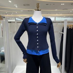 [밸리걸] 컬러 레이어드 골지 가디건 611663