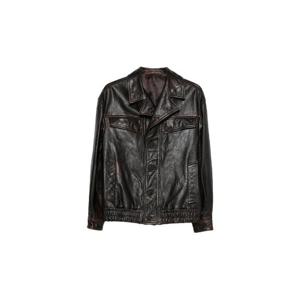 25 FW 살바토레 산토로 플랩 포켓 레더 재킷 50502UDRKBRWN TP447955127