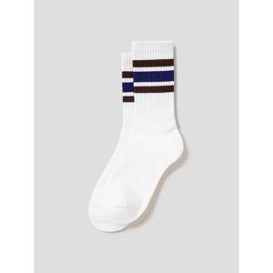 (4561KTAMDS) [에잇세컨즈] 골지 파일바닥 블록 양말  바이올렛