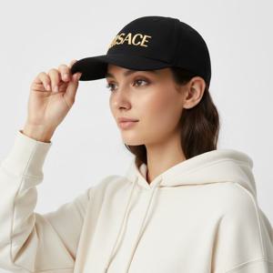 VERSACE EMBROIDERED LOGO BASEBALL CAP (1012693 1A08103 2B150) (로고 자수 볼캡)