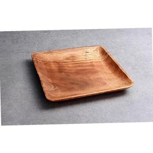 아카시아 원목 플레이트 사각접시/중/M