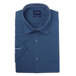 [예작(셔츠)]여름 반팔셔츠 슬림핏 카치온 고급 스판 네이비 셔츠YJEMBS256NY