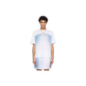 카사블랑카 티셔츠 화이트 테니스 테크 티셔츠 261195M213000