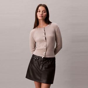 [캘빈클라인 진](44D332G)여성 울실크 크롭 가디건