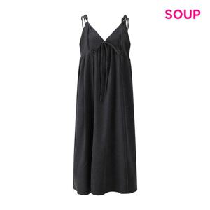 SOUP  울 V넥 셔링 롱 원피스 (S5AOP02)