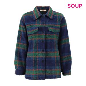 SOUP  탄탄 클래식 체크 루즈핏 셔츠 (S5BLS01)