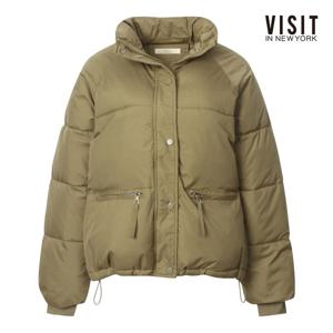 비지트인뉴욕  하이넥 루즈핏 숏 패딩 점퍼 (V5BJP01)