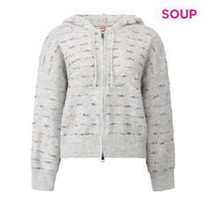 SOUP  스티치 배색 울 집업 가디건 (S5CGD02)