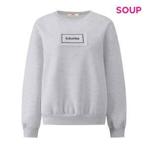 SOUP  패치 포인트 기모 맨투맨 티셔츠 (S5BLT05)