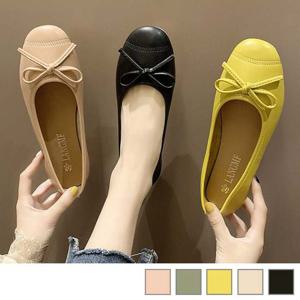 리본포인트 말랑하고 편안한 데일리 예쁜 플랫슈즈