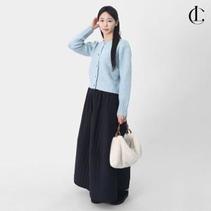 엘케이트 여자 겨울 빅사이즈 가능 벌룬 퀼팅 볼륨 맥시 스커트 LTEK001