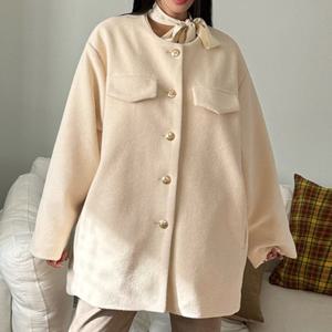 나야홍 / 빅사이즈 512 플로피노카라단추코트 DLTT482