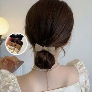 러블리 리본 포인트 머리끈 헤어끈 밴드 5개 세트