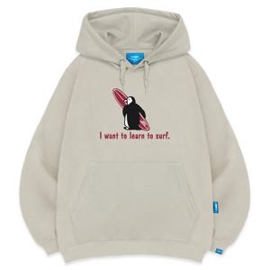 엘라모 기모H 펭귄서핑 후드티 남녀공용 M~4XL 빅사이즈
