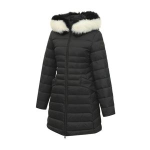 [디즈니골프][본사] [스팍스]여성 후드 폭스퍼 구스 다운 롱패딩