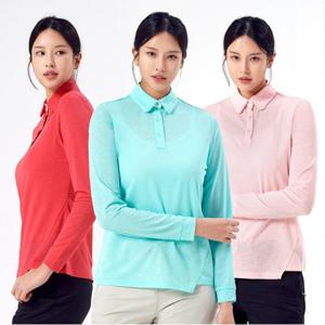 콜핑 여성 봄 하이쿨 카라 티셔츠