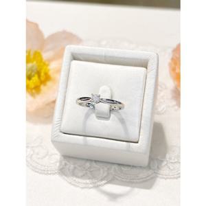 미니골드 플래티넘 나인하트 베이직 4프롱 다이아몬드 반지 RAAS5001D