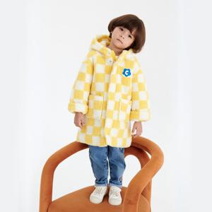 [코코리따]체커보드 덤블 토글 아우터후리스점퍼CEJP23TE5