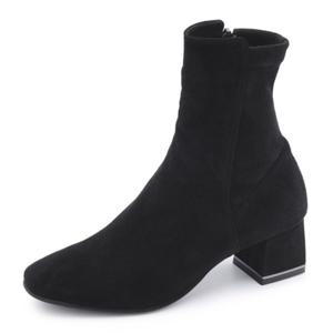 RENBOC1956G1X 금강제화 랜드로바 르느와르 여성 드레스 스웨이드 스판 앵클부츠